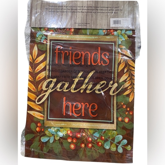 Garden Flag, “Friends Gather Here” - Picture 3 of 3